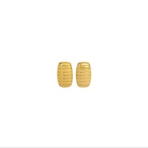 NWT Heaven Mayhem Pillar Gold Earrings
